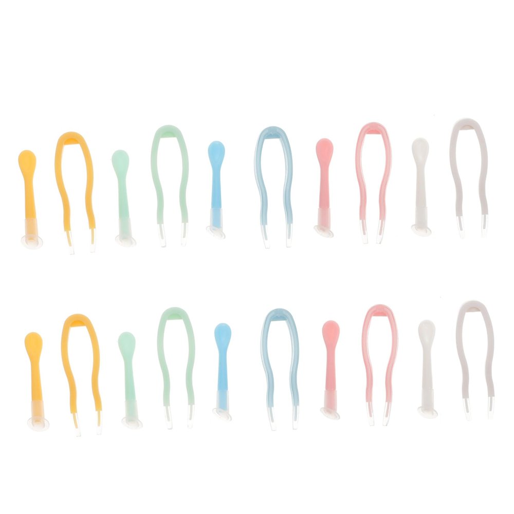 FOMIYES 10sets Lens Removers Contacts Lens Removers Lenses Tweezers Lenses Suction Stick Tweezers Suction Stick for Contact Removal Clamp Use as Wearing Tool