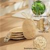 2 Pcs Kitchen Washing Up Natural Loofah Sponge Scourer, Biodegradable Non-Scratch Dish Cleaning Sponge with Hanging String (B) view 3