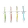 Anneome 4pcs Silicone Teether Toothbrush for Boys and Girls Soft Bristles Suction Base Training Brush view 1