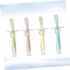 Anneome 4pcs Silicone Teether Toothbrush for Boys and Girls Soft Bristles Suction Base Training Brush view 3