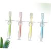 Anneome 4pcs Silicone Teether Toothbrush for Boys and Girls Soft Bristles Suction Base Training Brush view 4