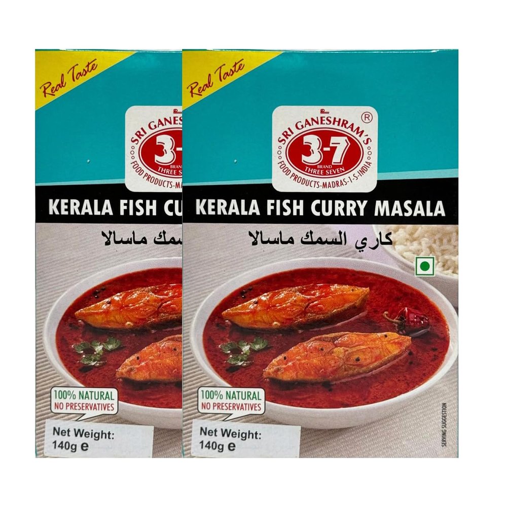 777 Kerala Fish Curry Masala 140G 100% Natural And No Added Preservatives Authentic Flavours Rich In Taste And Aroma Product Of India Pack Of 2