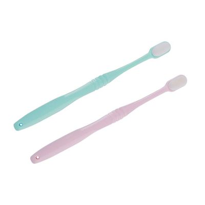 Anneome 2pcs Micro-Nano Zero Stimulus Super Soft Toothbrush for Gum Care Portable Toothbrush for Family Use Suitable for Brushing and Gum Disease Prevention
