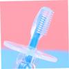 Anneome 2pcs Silicone Training Toothbrush for Toddlers Years Toothbrush Safety Guard view 3