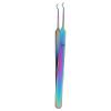 Stainless Steel Eyelash Tweezers Stainless Steel Curved Grafting, HighPrecision Pointed Tip, Fine Nib, Used for Grafting/Manicure, Eyebrows, Eyelashes view 1