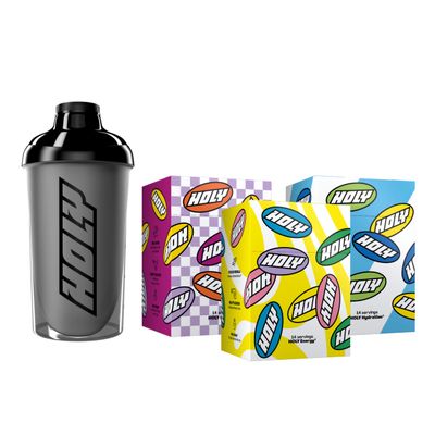 Holy Energy HOLY Starter Set Trio - HOLY Iced Tea & HOLY Hydration | 42 portions in 21 fruity flavours | Vegan, sugar-free with 100% natural fruit flavours