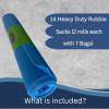 14 Blue Rubble Sacks Heavy Duty Extra Strong Rubble Bags. Large Builders Bags for Construction Debris, Garden Waste, Household waste. 40 Litre 30kg (Pack of 14) view 2