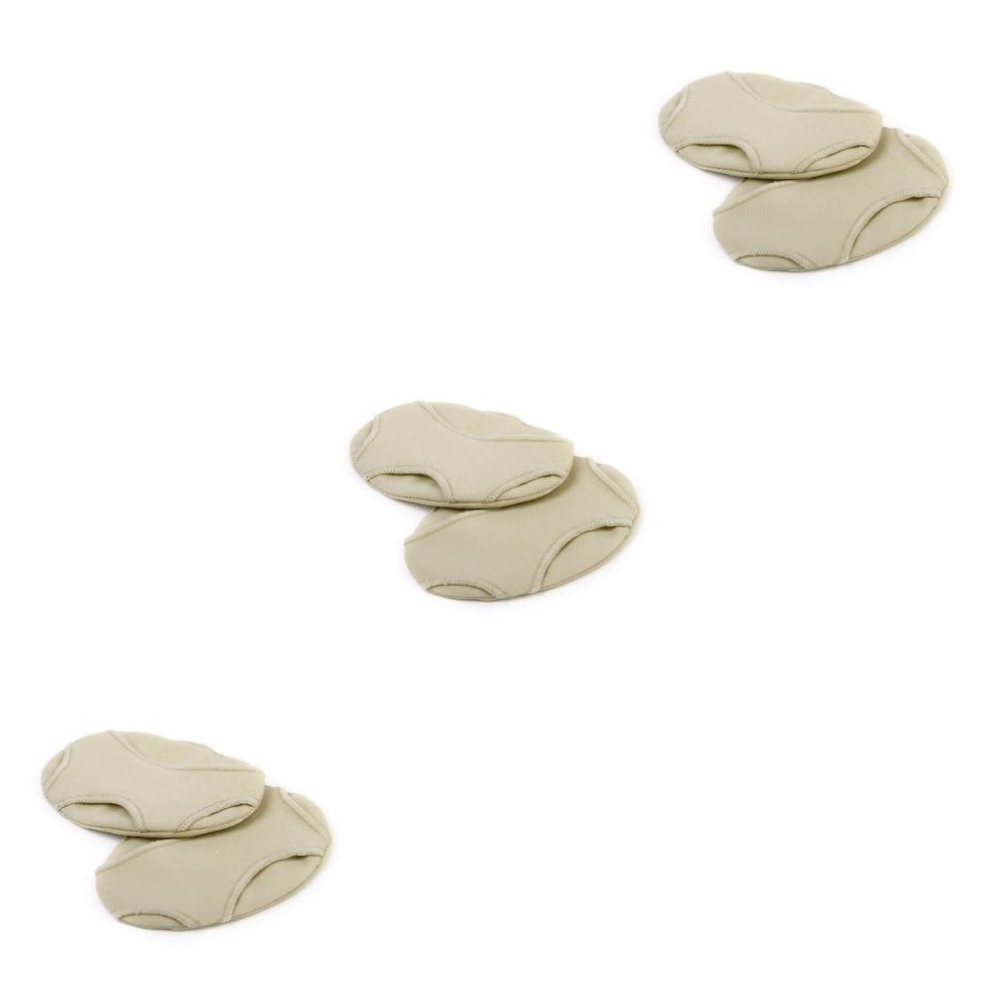 minkissy 3pcs Pair Silicone Gel Forefoot Pads Absorber Comfortable for Daily Shoes Size (Skin)