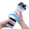 Fittify Protein Shaker Bottle with Storage Compartments | Pre-Workout, Protein, Supplements | 16.9 oz (500 ml) [Black] view 3