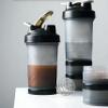 Fittify Protein Shaker Bottle with Storage Compartments | Pre-Workout, Protein, Supplements | 16.9 oz (500 ml) [Black] view 4