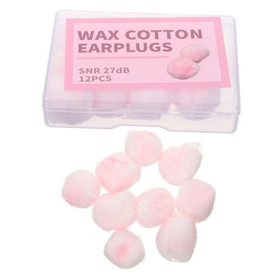 JECOMPRIS 12pcs Soft Wax Ear Plugs Noise Blocking for Sleeping Cordless Design Noise Reduction Earplugs for Work and Travel