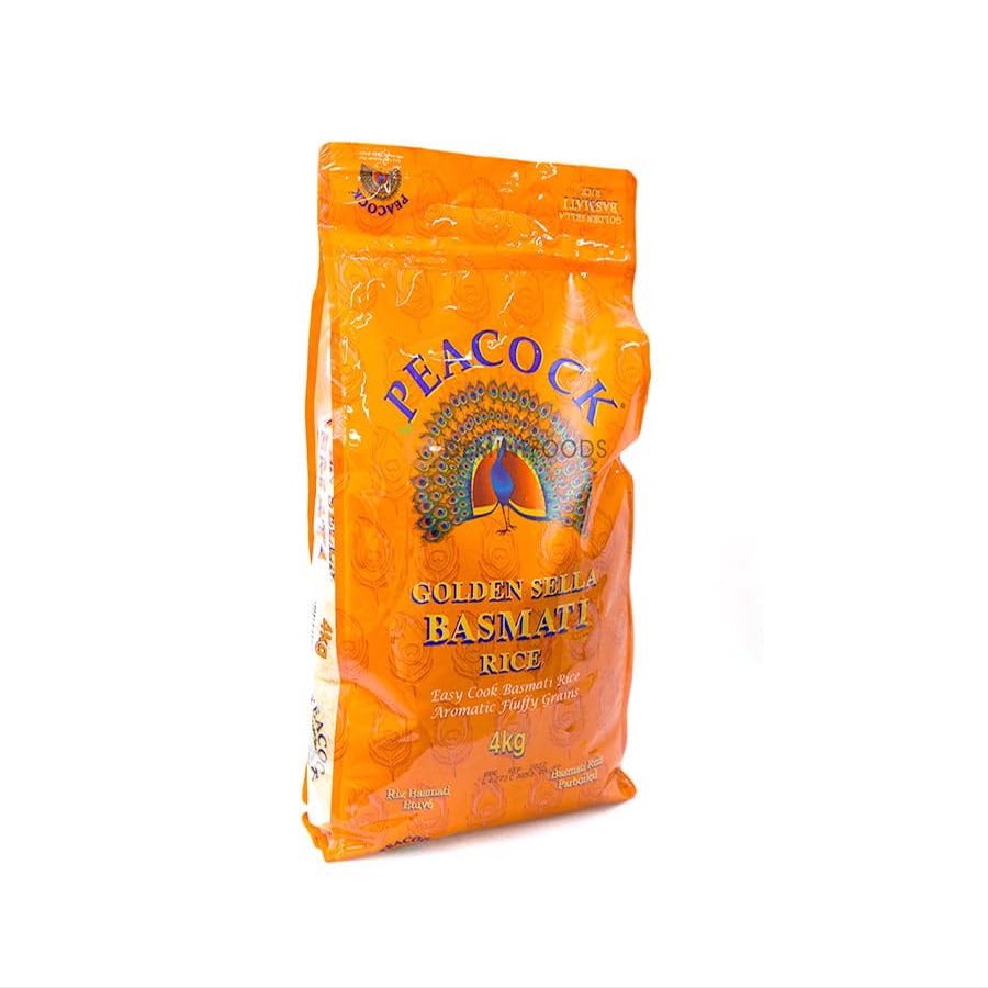 Generic Peacock (Basmati) Golden Sella Basmati Rice 4kg - Pack of 1