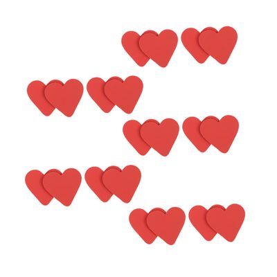minkissy 10 Pairs of Love-Shaped Anti-Slip High Heel Sole Stickers Sturdy Non-Slip Shoe Grips Sole Protectors for Men and Women for Everyday Use