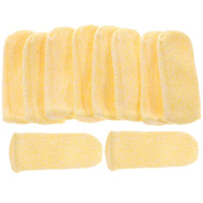 minkissy 10 Pack Cut Resistant Finger Cots Thumb Sleeves Anti Cut Guards for Work DIY Cooking Gardening