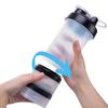 Fittify Protein Shaker Bottle with Storage Compartments | Pre-Workout, Protein, Supplements | 16.9 oz (500 ml) [Clear] view 3