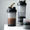 Fittify Protein Shaker Bottle with Storage Compartments | Pre-Workout, Protein, Supplements | 16.9 oz (500 ml) [Clear] view 4