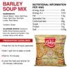 Leket Barley Soup Mix 400g - Hearty Blend of Pearl Barley, Haricot Beans, Green & Yellow Split Peas, and Red Lentils for Delicious Homemade Soups view 2