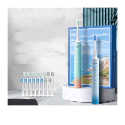 BAIR X3/X304 Electric Toothbrush Adult Sonic Shock Rechargeable Deep Clean Soft Hair Automatic Toothbrush for Men and Women (32-33, 3435, 36-37, 38-39, 40-41, 42-43, 44-45, 46-47 : Ocean Blue
