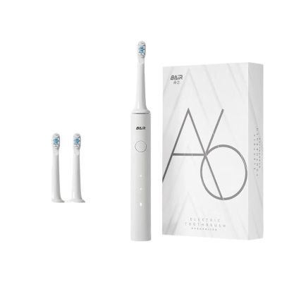 BAIR A6 Smart Electric Toothbrush Rechargeable Adult Sonic Vibration Toothbrush for Male and Female Friends A6 Daylight White (32-33, 3435, 36-37, 38-39, 40-41, 42-43, 44-45, 46-47 : A6 daylig
