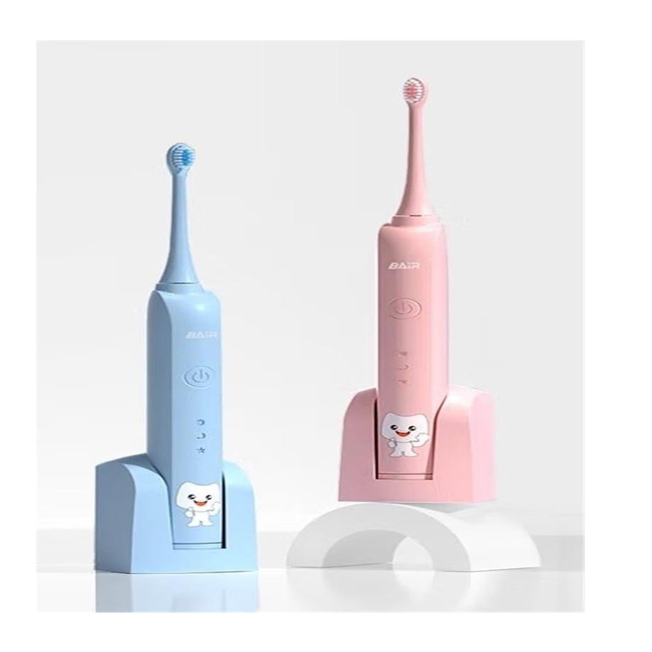 BAIR K7 Children's Electric Toothbrush, Suitable for Children 16 Years and Older, Soft-bristled Sonic Wave, Automatic Delivery of Cute Toothpaste, Comes with 4 Brush Heads (32-33, 3435, 36-37, 38-