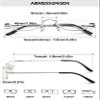 Lanomi Half Moon Reading Glasses Men Women Semi Round Clear Lens Readers Slim Metal Half Frame HD Eyeglasses Silver 1.75 view 2