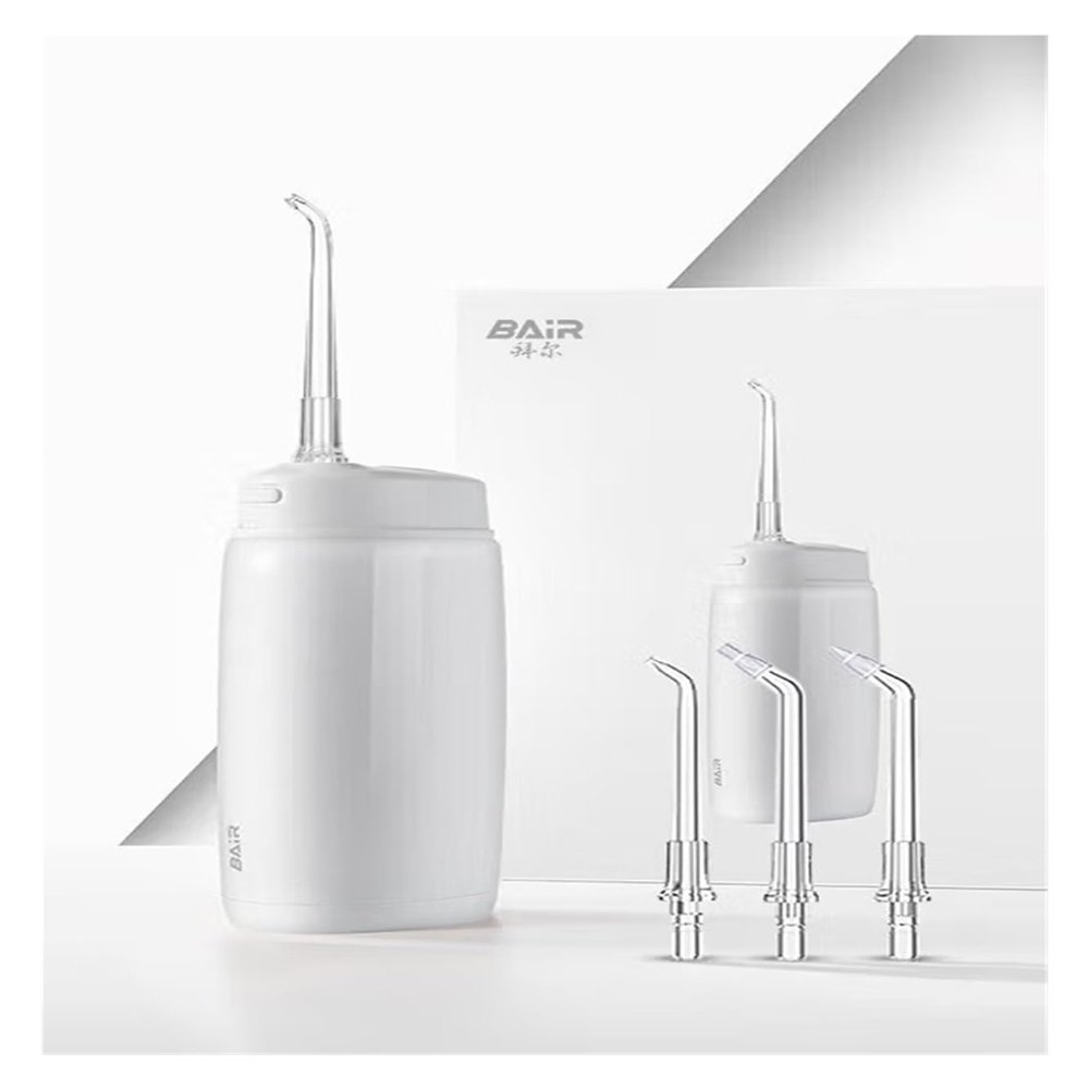 BAIR V2 Small Mini Dental Flusher Portable, Electric Cleaner Home Dental Cleaning Water Floss 4 Nozzles. (32-33, 3435, 36-37, 38-39, 40-41, 42-43, 44-45, 46-47 : Mobai)