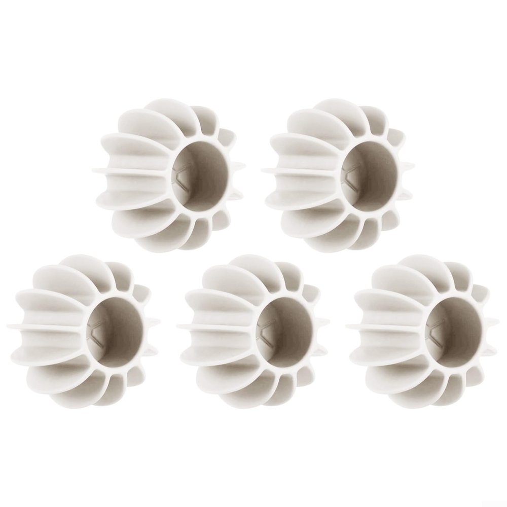 5PCS Washing Machine Ball, Drying Balls for Laundry, Reusable Silicone Soft Washing Balls Stain Removal And Knot Prevention Cleaning(White)