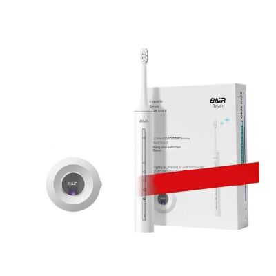 BAIR X3U Smart Electric Toothbrush Sonic Vibration Cleaning and Whitening Automatic for Men and Women (32-33, 3435, 36-37, 38-39, 40-41, 42-43, 44-45, 46-47 : Mobai Luxury 6 Brush Heads)