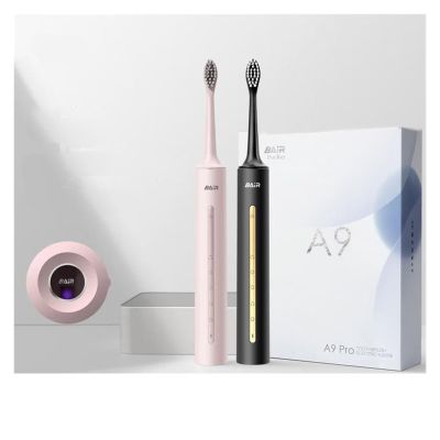 BAIR A9 Electric Toothbrush Adult Sonic Rechargeable Vibrating Soft Bristle Intelligent Automatic Toothbrush (32-33, 3435, 36-37, 38-39, 40-41, 42-43, 44-45, 46-47 : A9pro Peach Powder)