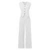 womens sets christmas pajamas for couples summer fashion tank top pack women clothing set 2 piece outfits for women sexy crop top wide leg long pants silk dress pants women's 2 piece casual view 4