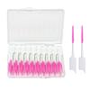 320 Pieces Dual-Head Interdental Brushes, Silicone Tooth Floss Picks & Toothpick 2-in-1,Silicone Dental Brushes Tooth Floss Picks, Portable Pink Dental Floss Sticks Toothpick for Braces Teeth Cleaning view 1