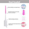 320 Pieces Dual-Head Interdental Brushes, Silicone Tooth Floss Picks & Toothpick 2-in-1,Silicone Dental Brushes Tooth Floss Picks, Portable Pink Dental Floss Sticks Toothpick for Braces Teeth Cleaning view 2