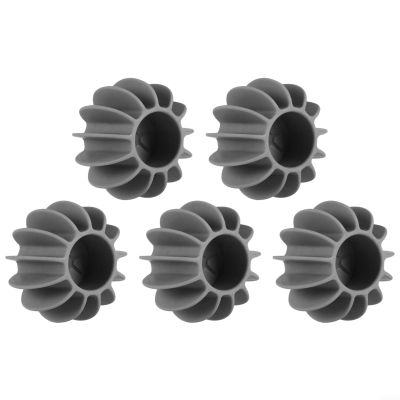 5PCS Washing Machine Ball, Drying Balls for Laundry, Reusable Silicone Soft Washing Balls Stain Removal And Knot Prevention Cleaning(Grey)