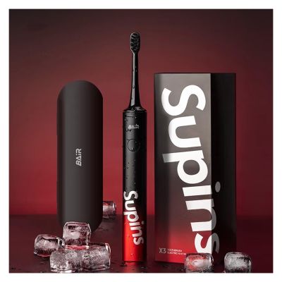 BAIR X3 Electric Toothbrush Adult Rechargeable Smart Sonic Couple Set Fully Automatic Toothbrush Men Female Students Party Men Gift Girlfriend Cool Black Joint Model (32-33, 3435, 36-37, 38-39, 4