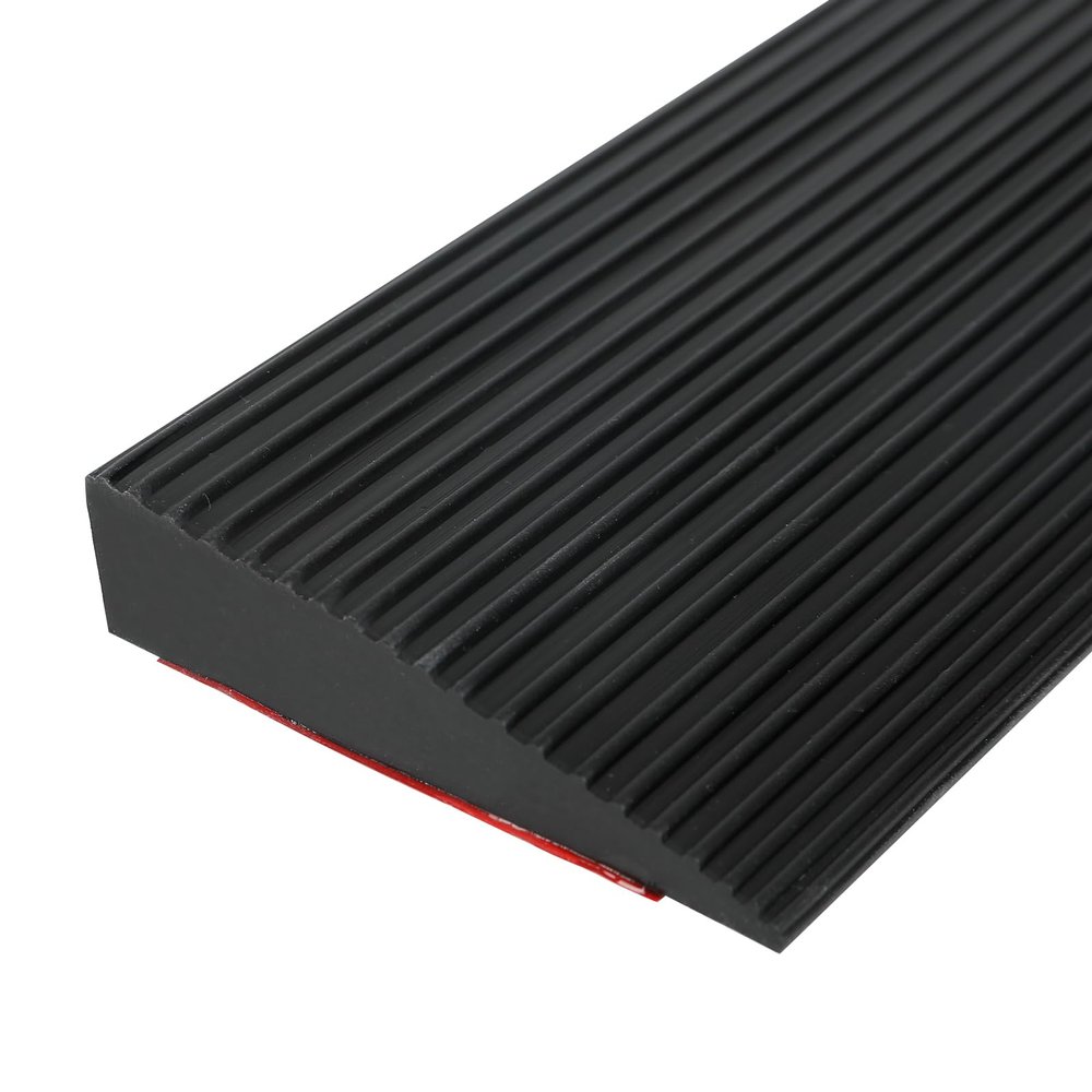 Threshold Ramp,90x8cm Self Adhesive Door Floor Transition Strip Wheelchair Ramp for Bathroom, Steps, Assisted Sweeping Robot Uphill (2.5cm height)