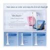 Bayer X3/X304 Electric Toothbrush Adult Sonic Shock Rechargeable Deep Clean Soft Hair Automatic Toothbrush for Men and Women (32-33, 3435, 36-37, 38-39, 40-41, 42-43, 44-45, 46-47 : Cherry bl view 3