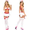 Nurse Outfits Sexy Fancy Dress Women Nurse Mini Skirt Costume Naughty Lingerie Doctor Cosplay Babydoll Uniform Roleplay Dress Up Nightwear with Headpiece Stockings for Halloween Club Party (Style A) view 4