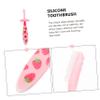 KOMBIUDA Silicone Toothbrush Toothbrush Household Boy Girl Tooth Cleaner Tooth Brushes view 4
