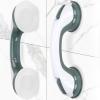 2-Pack Shower Handle Safety Grab Bars with Suction Cups for Bathtubs and Showers - Bathroom Rails Aid for Seniors, Elderly, Handicap - Wall & Bath Tub Toilet Support 12Inch view 1