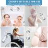 2-Pack Shower Handle Safety Grab Bars with Suction Cups for Bathtubs and Showers - Bathroom Rails Aid for Seniors, Elderly, Handicap - Wall & Bath Tub Toilet Support 12Inch view 4