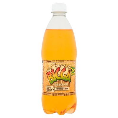Generic Biggaa Flavour Soft Drink 600ml - Flavoured Soft Drink with Sugar and Sweetener (06 Bottles, Jamaica Kola)