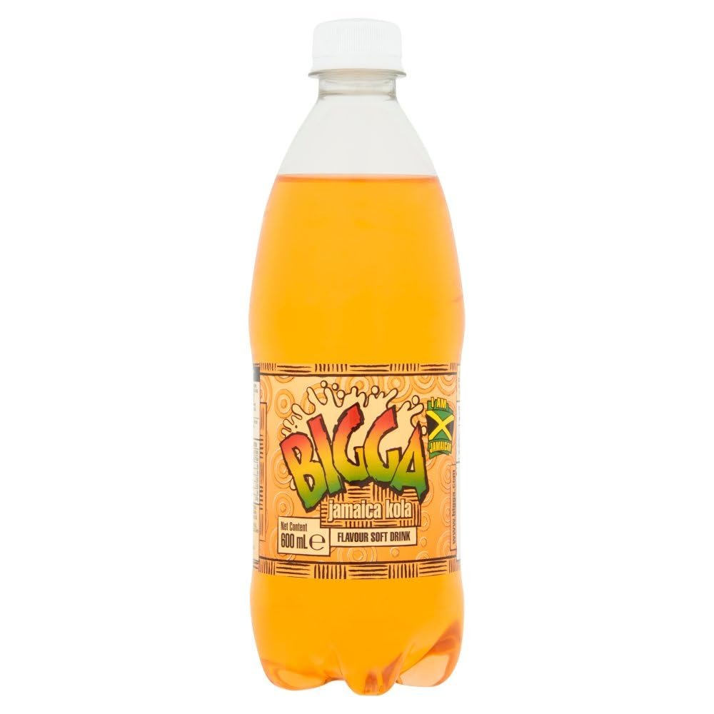 Generic Biggaa Flavour Soft Drink 600ml - Flavoured Soft Drink with Sugar and Sweetener (06 Bottles, Jamaica Kola)