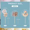 36 PCS Bear Cupcake Toppers,Moon Baby Bear Baby Shower Cake Topper Decorations for Kids Party Baby Shower Wedding Party Birthday Party Decorations Supplies (Blue) view 2