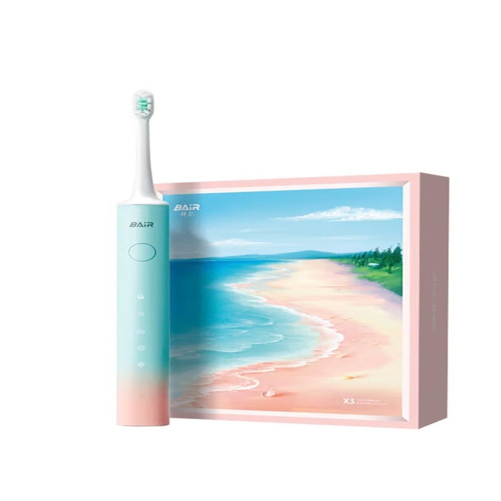 BAIR X3/X304 Electric Toothbrush Adult Sonic Shock Rechargeable Deep Clean Soft Hair Automatic Toothbrush for Men and Women (32-33, 3435, 36-37, 38-39, 40-41, 42-43, 44-45, 46-47 : X304 Ocean