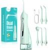 COSLUS C20 Water Dental Flosser Teeth Pick: 2026 Upgraded Portable Cordless Waterproof Flossing 300ML Rechargeable Travel Irrigation Cleaner IPX7 Green view 1