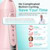 COSLUS C20 Water Dental Flosser Teeth Pick: 2026 Upgraded Portable Cordless Waterproof Flossing 300ML Rechargeable Travel Irrigation Cleaner IPX7 Pink view 3