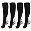 ACWOO Compression Socks for Women & Men, 2 Pairs Best Graduated Stockings Support, Non-Slip Breathable Running Socks for Sports, Flight, Maternity Pregnancy, Nurses, Travel - Boost Stamina & Recovery view 1