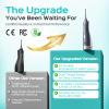 COSLUS Water Dental Flosser Teeth Pick: 2026 Upgraded Portable Cordless Waterproof Flossing 300ML Rechargeable Travel Irrigation Cleaner IPX7 Gray view 2