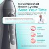 COSLUS Water Dental Flosser Teeth Pick: 2026 Upgraded Portable Cordless Waterproof Flossing 300ML Rechargeable Travel Irrigation Cleaner IPX7 Gray view 3