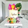 JeVenis Safari Baby Shower Cake Decorations Girl Two Wild Cake Wild One Cake Topper Safari Cake Decorations Wild One Cake Topper 1st Birthday Girl Zoo Animal Cake Toppers view 2